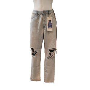 Rewash Light Blue Real Curve High Rise Mom Jeans